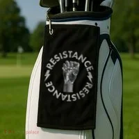 Resistance Robot Fist Golf Towel thumb 2