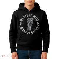 Resistance Robot Fist Kids Hoodie thumb 4