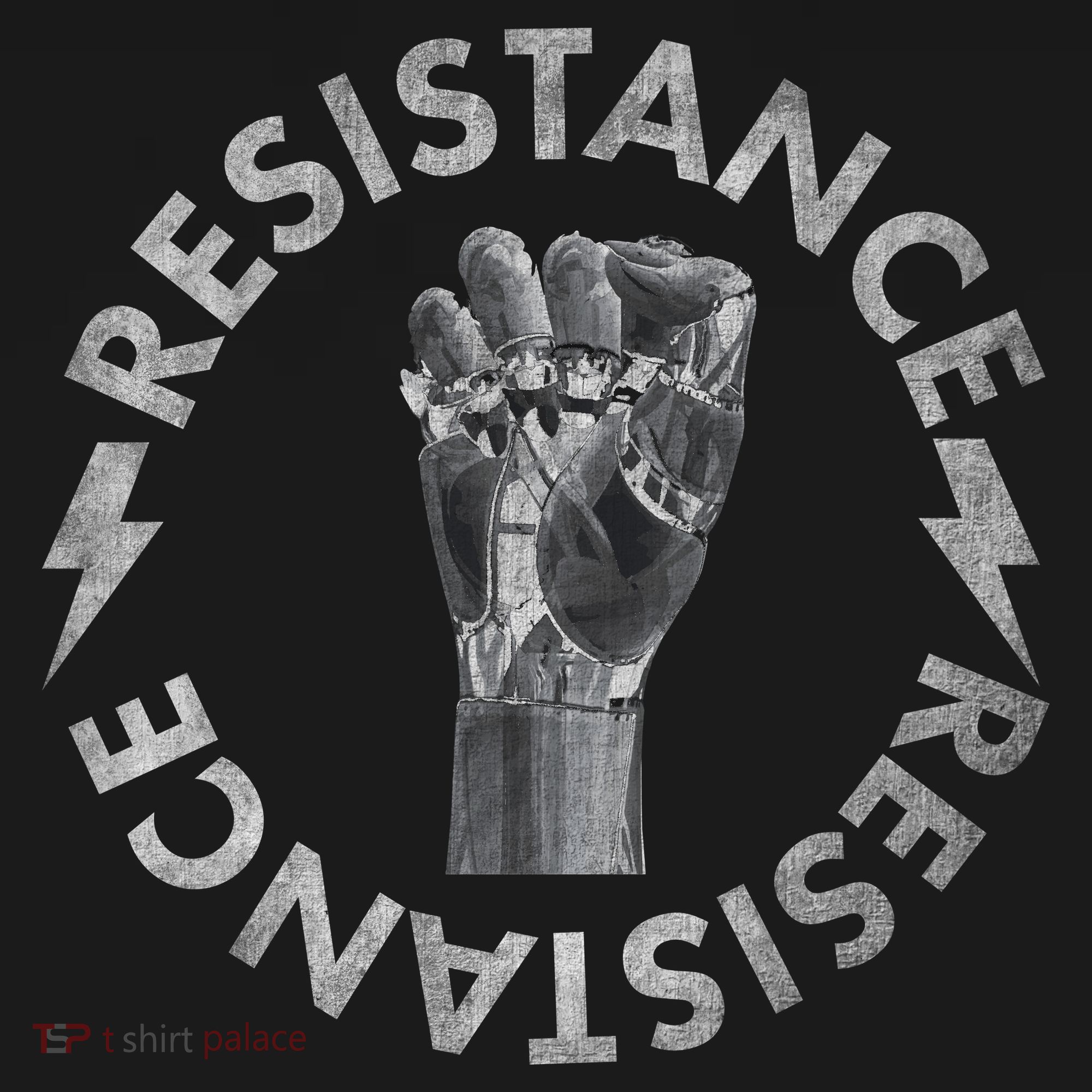 Resistance Robot Fist Kids T-Shirt
