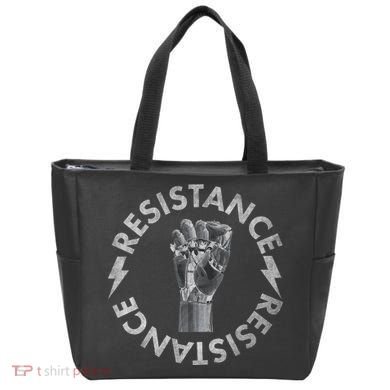Resistance Robot Fist Tote Bag