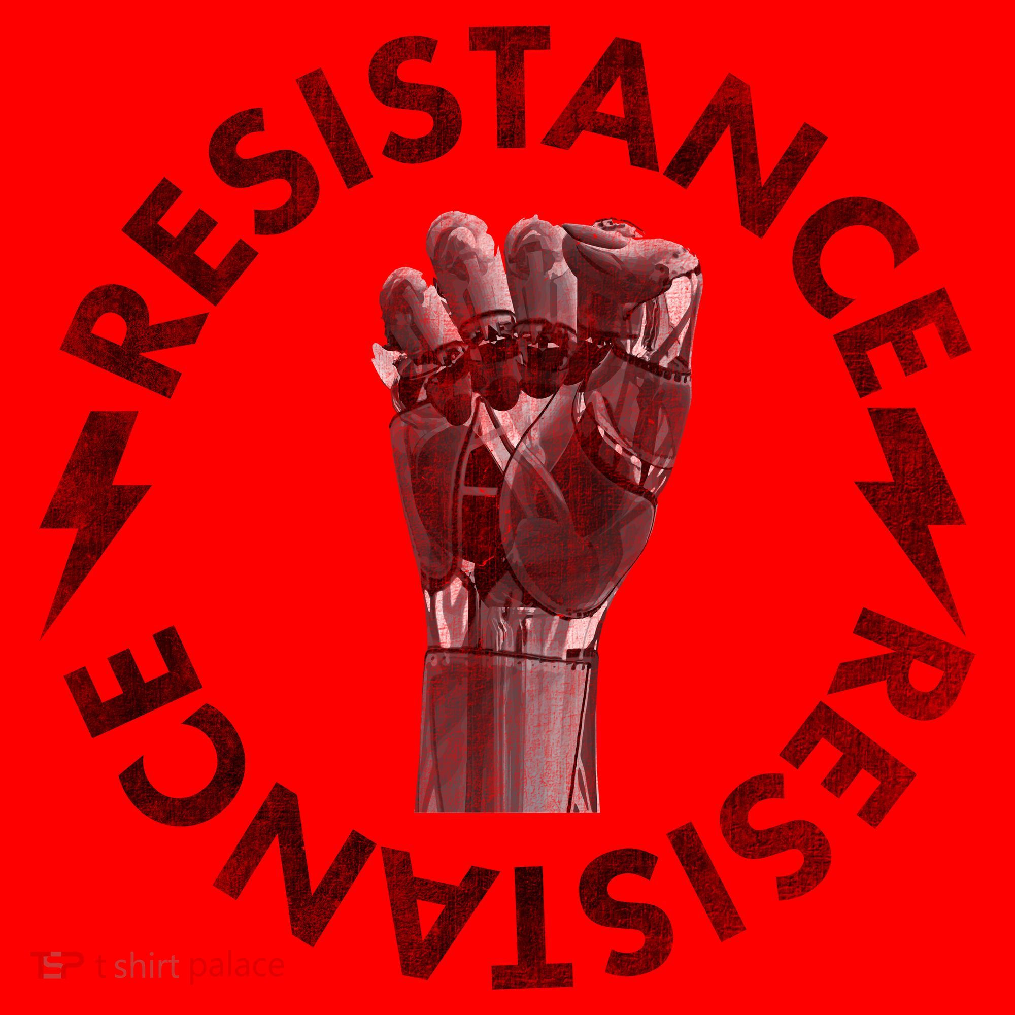 Resistance Robot Fist Santa Hat