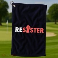 Resister Resist Fist Golf Towel thumb 1