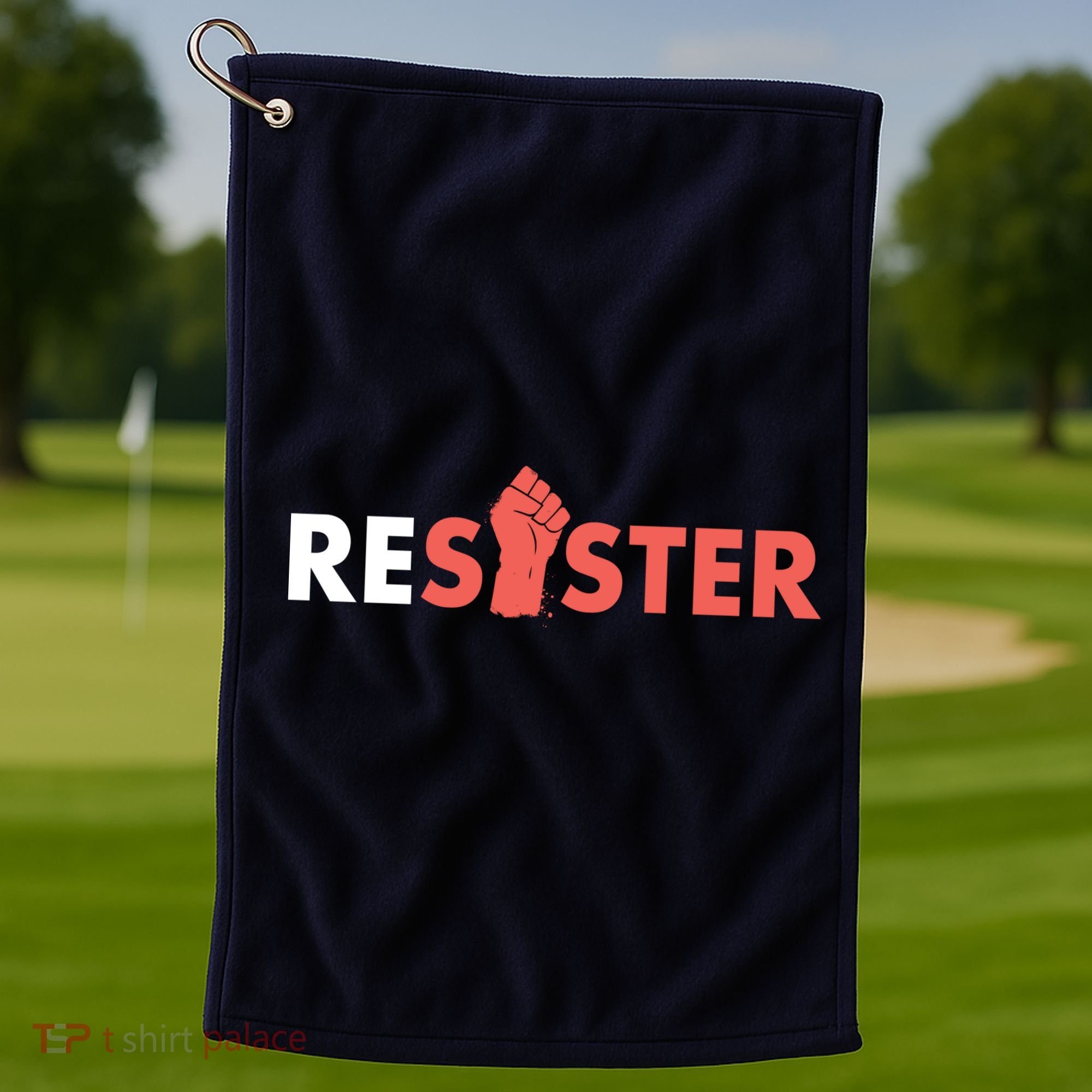 Resister Resist Fist Golf Towel