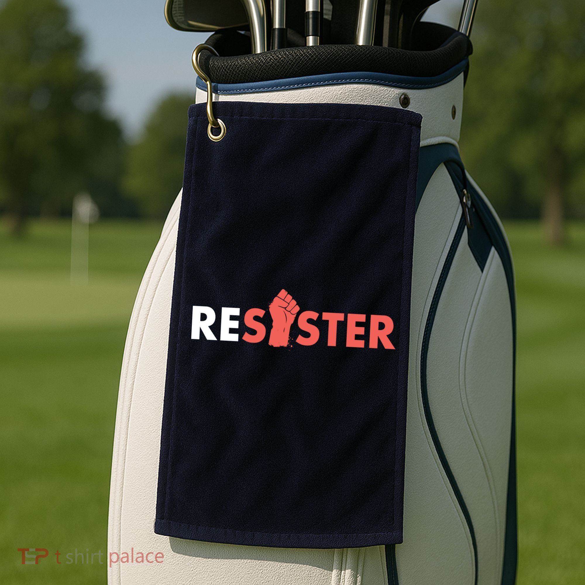 Resister Resist Fist Golf Towel