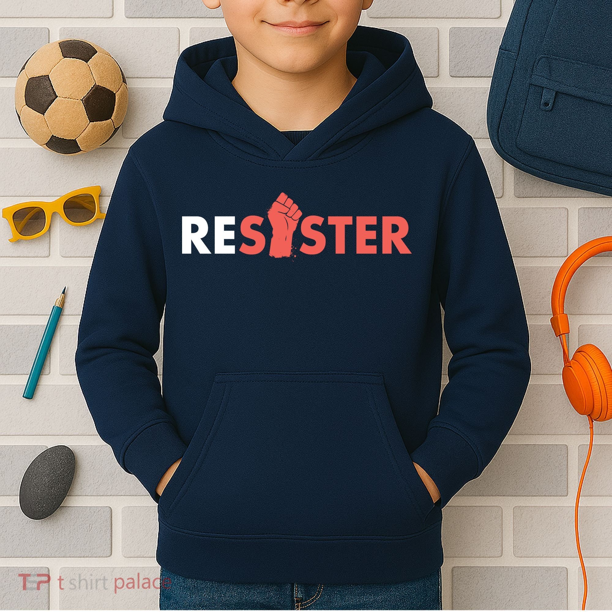 Resister Resist Fist Kids Hoodie