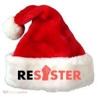 Resister Resist Fist Santa Hat thumb 0