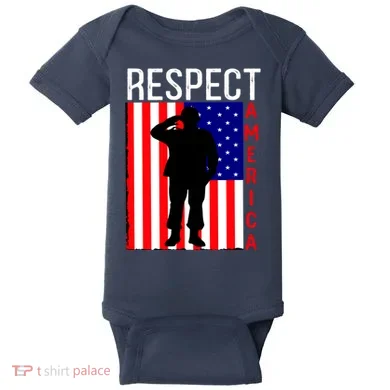 Respect America Baby Bodysuit