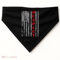 Respect Flag Of America USA-Made Doggie Bandana thumb 0