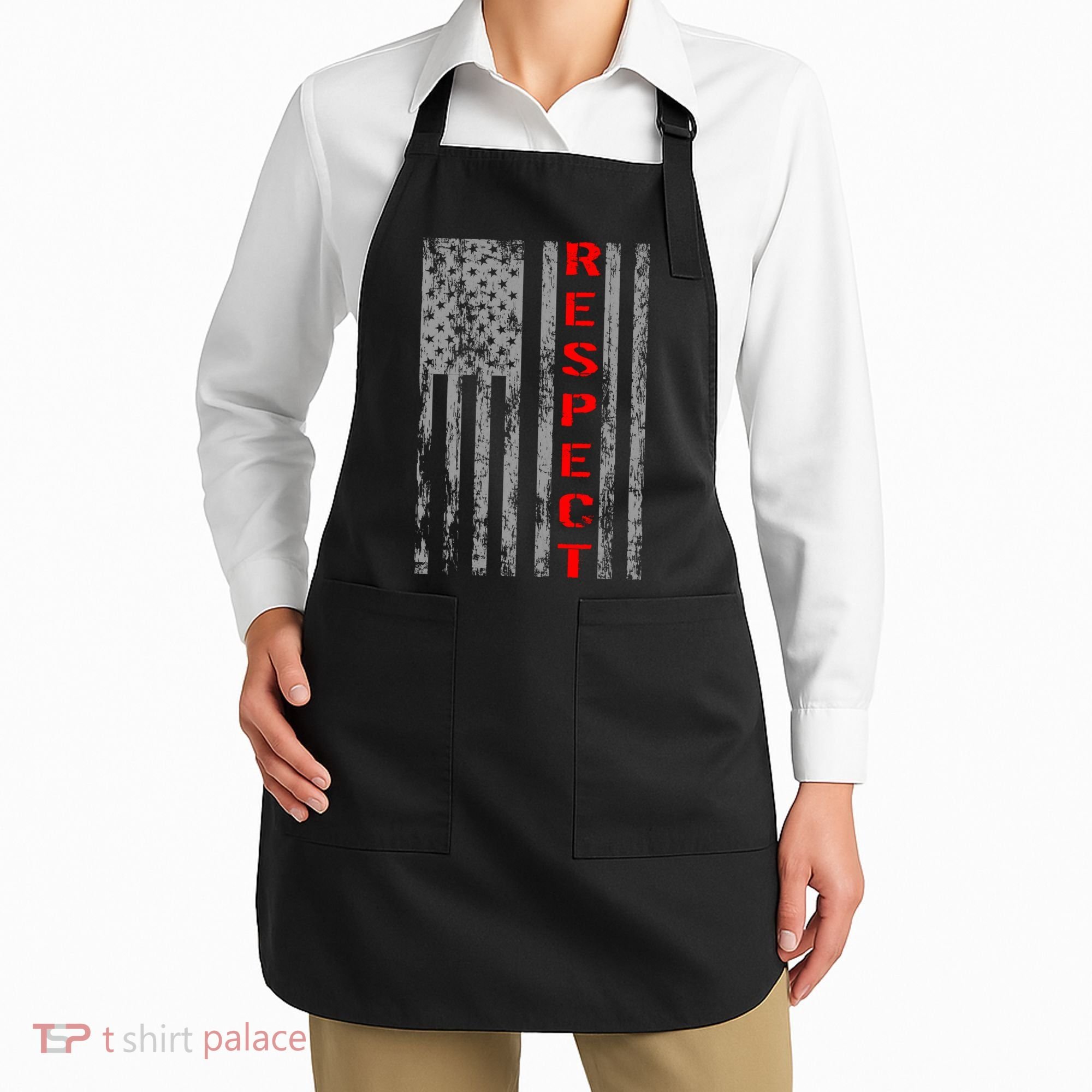 Respect Flag Of America Apron