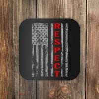 Respect Flag Of America Coaster thumb 0