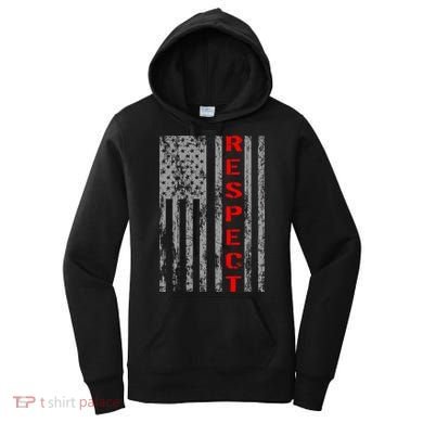 Respect Flag Of America Women's Hoodie
