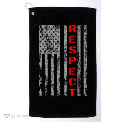 Respect Flag Of America Golf Towel