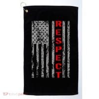 Respect Flag Of America Golf Towel thumb 0