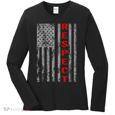 Respect Flag Of America Women's Long Sleeve Shirt