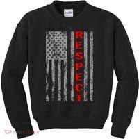 Respect Flag Of America Kids Sweatshirt thumb 0