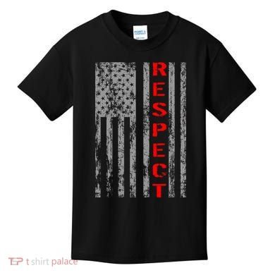 Respect Flag Of America Kids T-Shirt