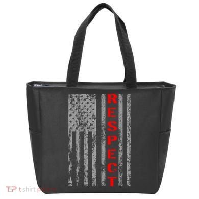 Respect Flag Of America Tote Bag