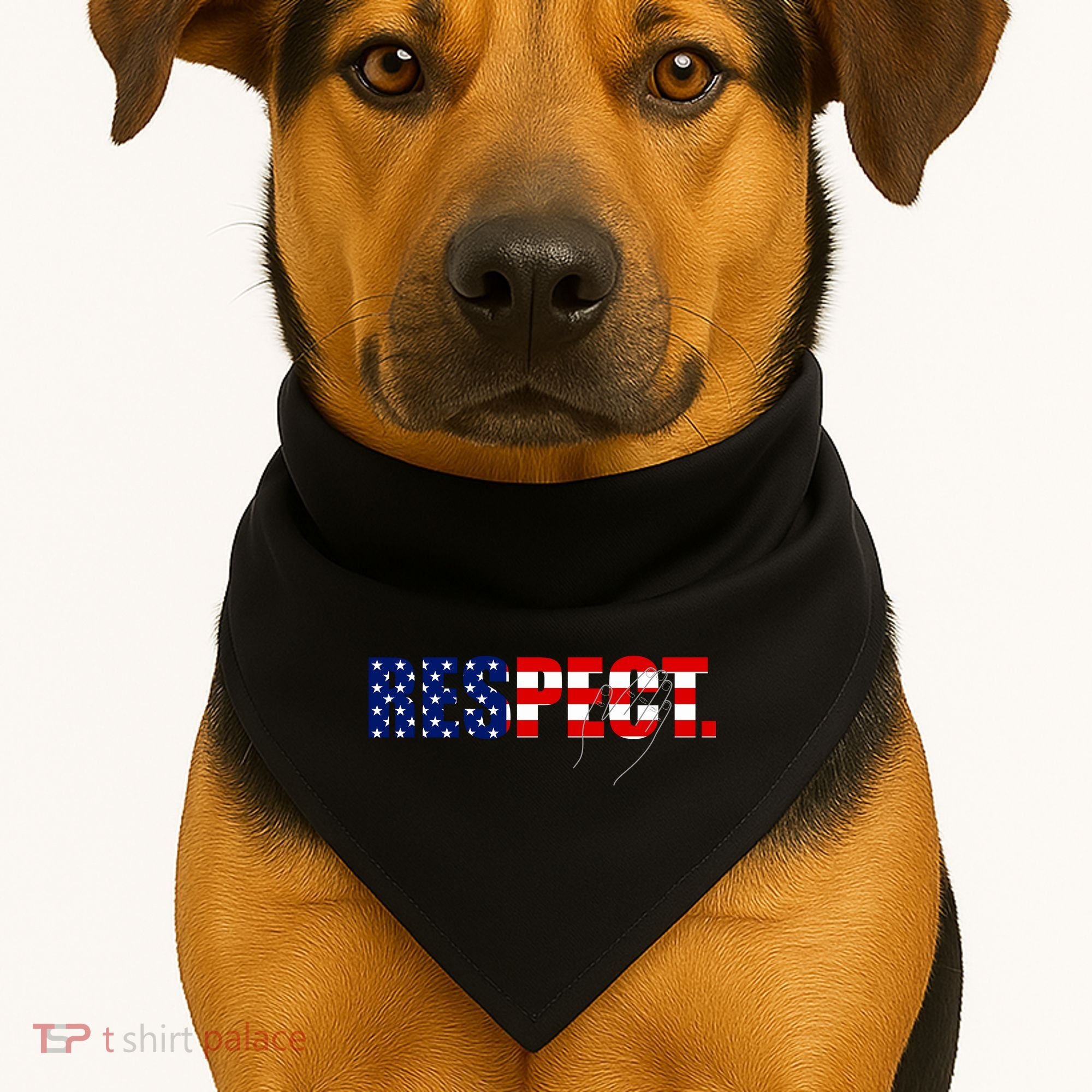 Respect National Anthem USA-Made Doggie Bandana