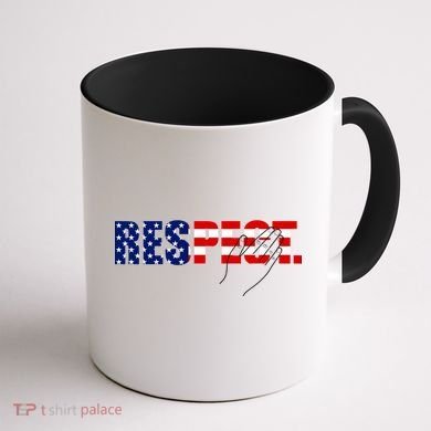 Respect National Anthem Coffee Mug back