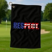 Respect National Anthem Golf Towel thumb 1