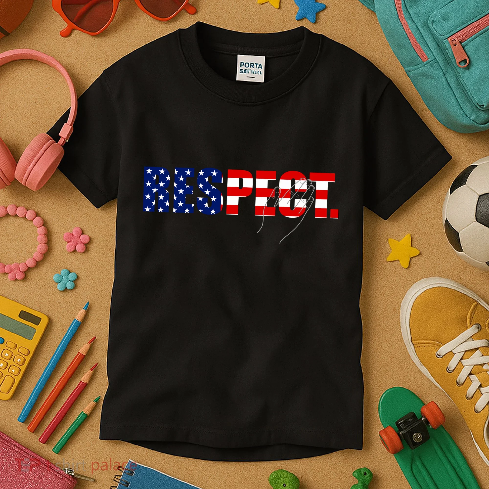 Respect National Anthem Kids T-Shirt