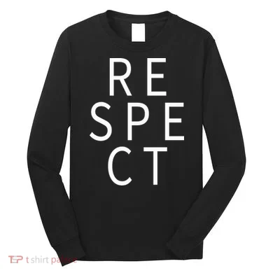 Respect Simple Logo Long Sleeve Shirt