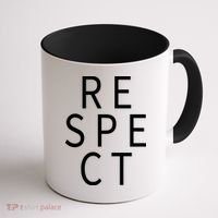 Respect Simple Logo Coffee Mug thumb 1