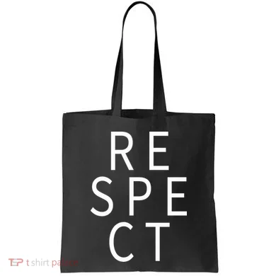 Respect Simple Logo Tote Bag