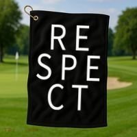 Respect Simple Logo Golf Towel thumb 1