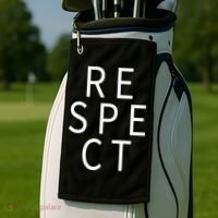 Respect Simple Logo Golf Towel thumb 2