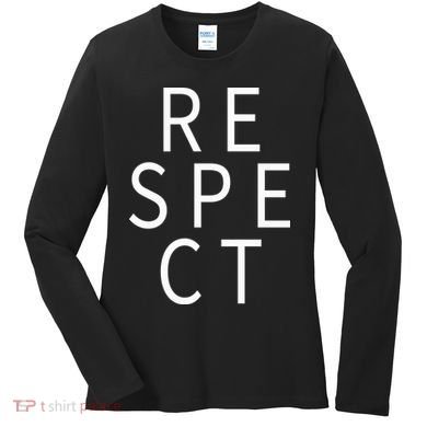 Respect Simple Logo Women's Long Sleeve Shirt