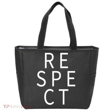 Respect Simple Logo Tote Bag
