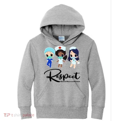 Respect Support Healthcare Workers Kids Hoodie