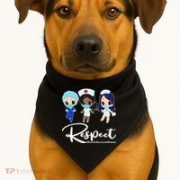 Respect Support Healthcare Workers USA-Made Doggie Bandana thumb 1