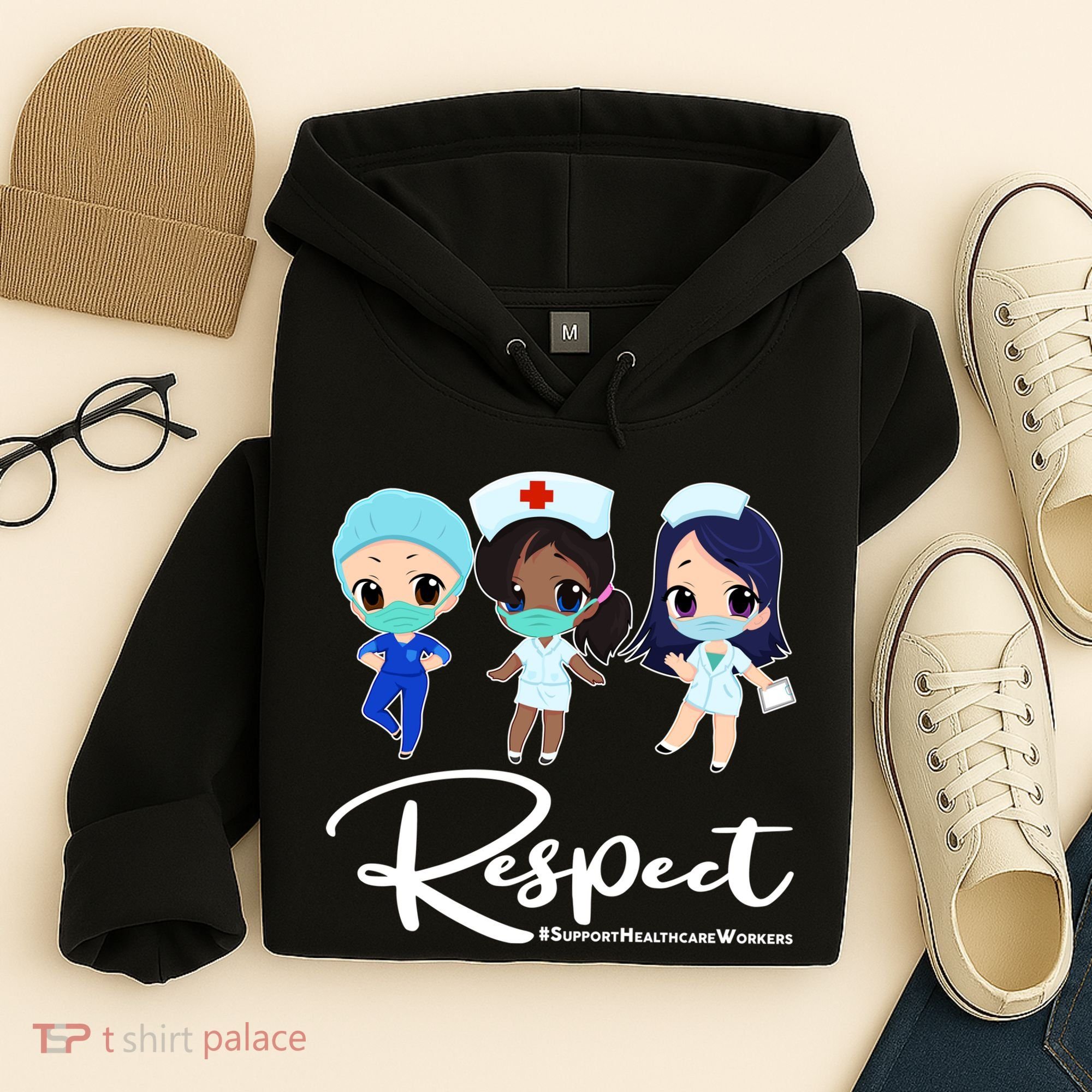 Respect Support Healthcare Workers Hoodie