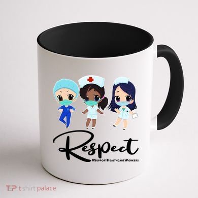 Respect Support Healthcare Workers Coffee Mug back