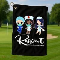 Respect Support Healthcare Workers Golf Towel thumb 1