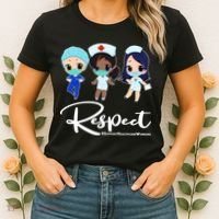 Respect Support Healthcare Workers Women's T-Shirt thumb 2