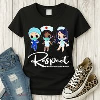Respect Support Healthcare Workers Women's T-Shirt thumb 3