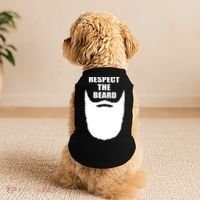 Respect The Beard Funny Bearded Doggie Tank thumb 2