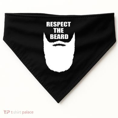 Respect The Beard Funny Bearded USA-Made Doggie Bandana