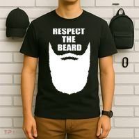 Respect The Beard Funny Bearded T-Shirt thumb 6