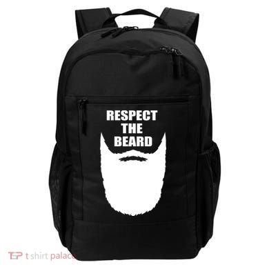 Respect The Beard Funny Bearded Backpack