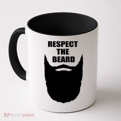 Respect The Beard Funny Bearded Coffee Mug