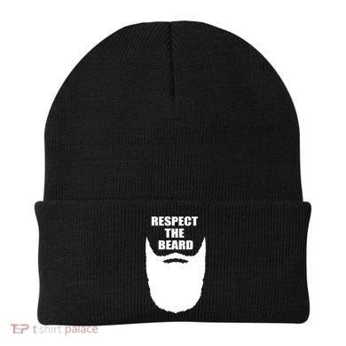 Respect The Beard Funny Bearded Beanie