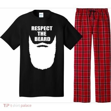 Respect The Beard Funny Bearded Pajama Set