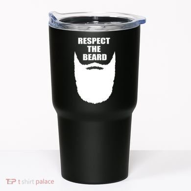Respect The Beard Funny Bearded Tumbler