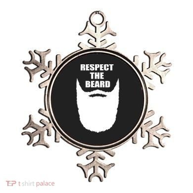 Respect The Beard Funny Bearded Ornament