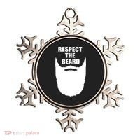 Respect The Beard Funny Bearded Ornament thumb 0