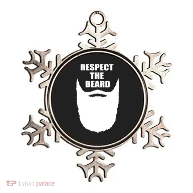Respect The Beard Funny Bearded Ornament